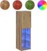 vidaXL TV-Schrank mit LED-Leuchten Artisan-Eiche Produktbild-Vorschau 1