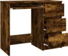 Scrivania in rovere fumé 90x45x76 cm materiale in legno Anteprima dell’immagine prodotto 11