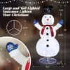 LEADZM 180 cm Schneemann Weihnachtsfigur mit 200 LED , Produktbild-Vorschau 3