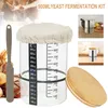 Sauerteig-Starter Glas-Set, Sauerteig Glas Mit Holzdeckel, Produktbild-Vorschau 5