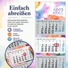 4 Monatskalender 2027 Aquarell Splash Bunt Watercolor Produktbild-Vorschau 7