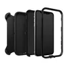 An exploded view of an iPhone 11 case, showing its multiple layers and the phone itself. Voir les images du produit