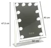 KIK KX3942 Kosmetické zrcadlo s LED osvětlením, 12 žárovek, Náhled obrázku produktu 10