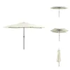 Multiple views of a cream-colored patio umbrella against a white background. Produktbild-Vorschau
