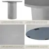 tectake® Runder Gartentisch Talmi minimalistisches Design Produktbild-Vorschau 4