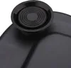 A close-up view of a black vibration plate with a textured circular control knob. Náhled obrázku produktu