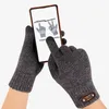 1 Paar Männer Handschuhe gestrickte Touchscreen Hohe Produktbild-Vorschau 9