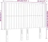 LED Kopfteil Hellgrau 147x16x118/128 cm Samt Produktbild-Vorschau 7
