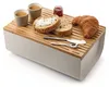 Alessi BG03DG Mattina Brotkasten, Stahl, Bambusholz, Produktbild-Vorschau 4