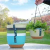 pack de 3 pots de fleurs suspendus avec plateau amovible, Voir les images du produit 6