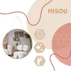 "MISOU Spiegel Rond mit Ophangketting Wandspiegel Gold Produktbild-Vorschau 6