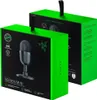 Two Razer Seiren Mini microphone boxes are shown, one in front of the other, on a black background. Podgląd zdjęcia produktu