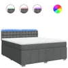 vidaXL Boxspring posteľ s matracom Tmavo šedá 180x200 cm Náhľad obrázku produktu 1
