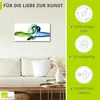ARTland Leinwandbild Aufeinanderprallen von blau und grün Produktbild-Vorschau 2