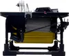 Side view of a black and yellow table saw on a white background. Anteprima dell’immagine prodotto