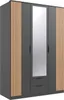 Kleiderschrank - 135 x 199 cm - 3 Türen - Artisan Eiche Produktbild-Vorschau 1