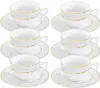 Wilmax Tazza da cappuccino con piattino 170 ml, porcellana Anteprima dell’immagine prodotto 1