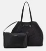 Guess Vikky II Woven Shopper Tasche in Schwarz für Damen – Produktbild-Vorschau 3