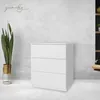 YUMEBLY | Kommode mit 3 Schubladen 80x60x50 cm – Schrank Produktbild-Vorschau 2