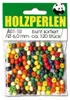 35 Holzperlen 12mm Perlen basteln fädeln Holz sortiert Produktbild-Vorschau 2