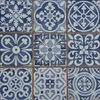 Marokkanische Patchwork Retro-Fliesen 33x33 cm – Vintage Produktbild-Vorschau 1