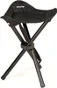 A black portable tripod stool. Produktbild-Vorschau