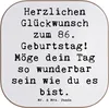 Mr. & Mrs. Panda Tassen Untersetzer Spruch 86. Geburtstag - Produktbild-Vorschau 1