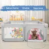 Baby Laufgitter mit 50 Kugel 120x120x66cm Aktivitätszentrum Produktbild-Vorschau 2
