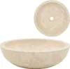 vidaXL Lavabo 40x12 cm marbre crème Voir les images du produit 2