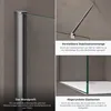doporro Luxus Duschwand für Dusche Duschabtrennung 90x200cm Produktbild-Vorschau 4