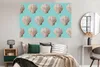 MuchoWow® Poster Muscheln - Muster - Blau 180x120 cm - Produktbild-Vorschau 4