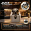 Sommertal Fritteuse 3L 2000W Edelstahl – Öl Fritteuse Produktbild-Vorschau 3