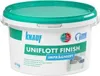 A white plastic bucket with a green lid containing Knauf Uniflott Finish. Produktbild-Vorschau