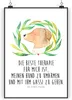 Mr. & Mrs. Panda Bild Hund Blumen DIN A3 - Weiß - Geschenk, Produktbild-Vorschau 1