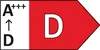 An energy efficiency rating label. Voir les images du produit