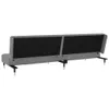 The Living Store Schlafsofa 2-Sitzer Hellgrau Samt Produktbild-Vorschau 8