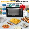 Stillstern Minibackofen mit Umluft 45L (DE Vers) Pizza Ø32, Produktbild-Vorschau 9