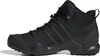 A black Adidas TERREX hiking boot is shown from the side against a white background. Produktbild-Vorschau