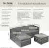 tectake® Rattan Lounge Lignano für 3 bis 4 Personen Produktbild-Vorschau 5