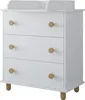 ZEE LUMI Cassettiera Fasciatoio Bianca 83×93×48 cm, 3 Anteprima dell’immagine prodotto 3