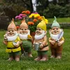 Dekofiguren Gartenzwerg Keramik 29cm bunt pastell 1 Stück Produktbild-Vorschau 5