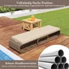 Chaise longue de jardin COSTWAY en polyrotin, chaise longue Voir les images du produit 7