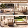COSTWAY Gartensofa bis 360kg, Lounge Möbel Outdoor, Produktbild-Vorschau 8