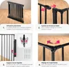 Barrière de sécurité AGNI 5 panneaux avec portillon - noir Voir les images du produit 3
