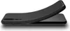 A black silicone phone case is shown bent, revealing the phone underneath. Produktbild-Vorschau