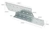 KOTARBAU® Spoj krokvy a väznice ľavý 21X4 CM 12 ks Náhľad obrázku produktu 2