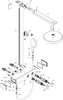 An exploded diagram of a shower system. Náhľad obrázku produktu