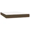 vidaXL Boxspringbett mit Matratze Dunkelbraun 140x190 cm Produktbild-Vorschau 6