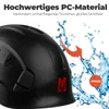 MUSTBAU Schutzhelm mit Stirnlampe & Taschenlampe, klarem Produktbild-Vorschau 8