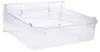 A clear plastic drawer with dividers. Produktbild-Vorschau